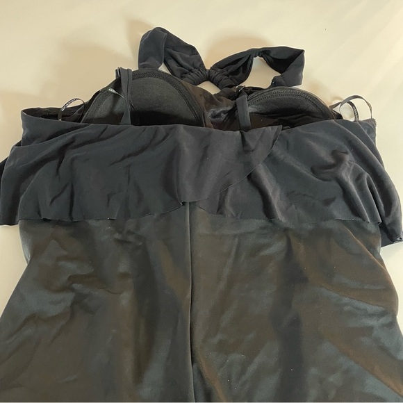 New! Magicsuit Black Liza Square Cut Tummy Control One Piece Swimsuit 20568 - Picture 8 of 16